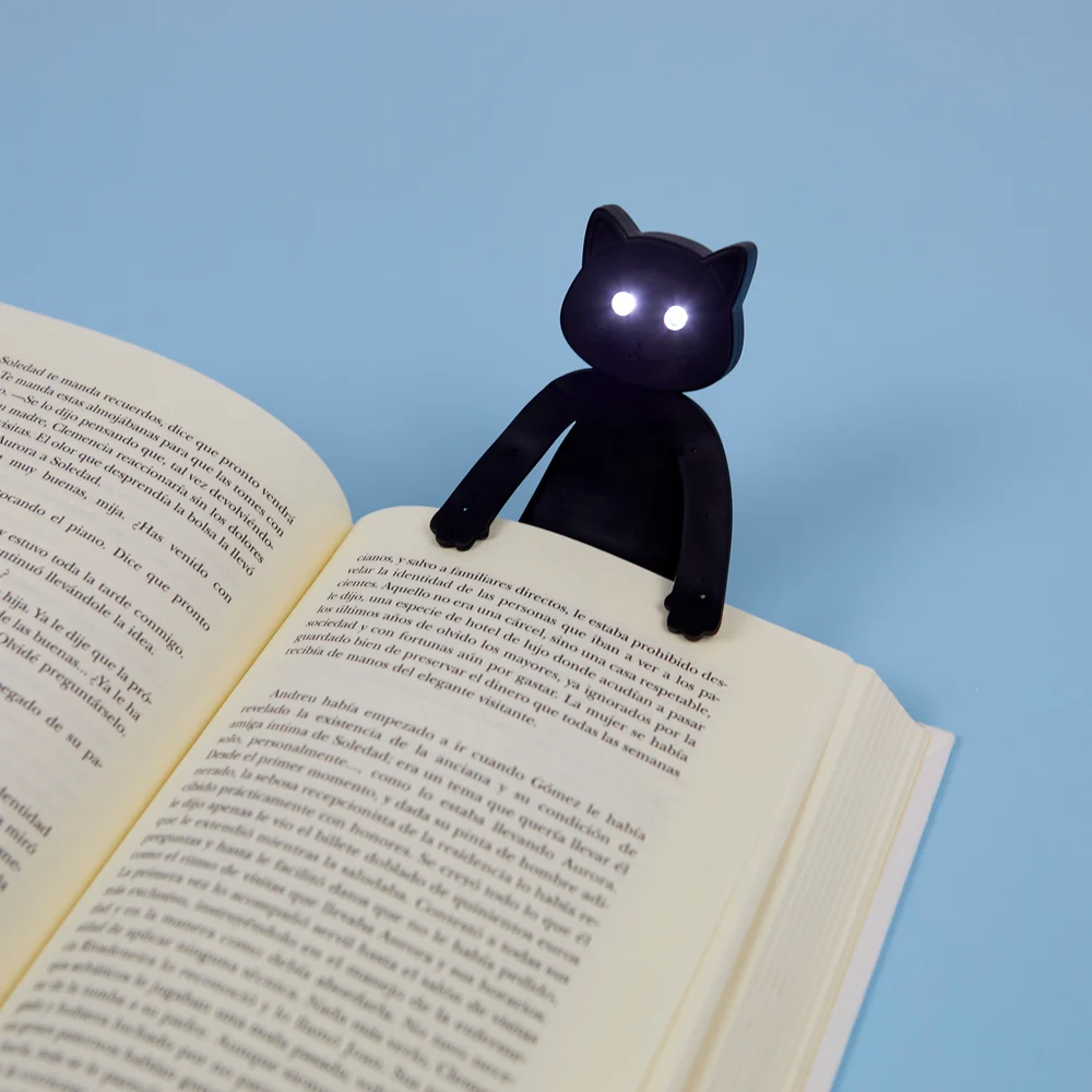 Lampje Book Light Meow Cat Black