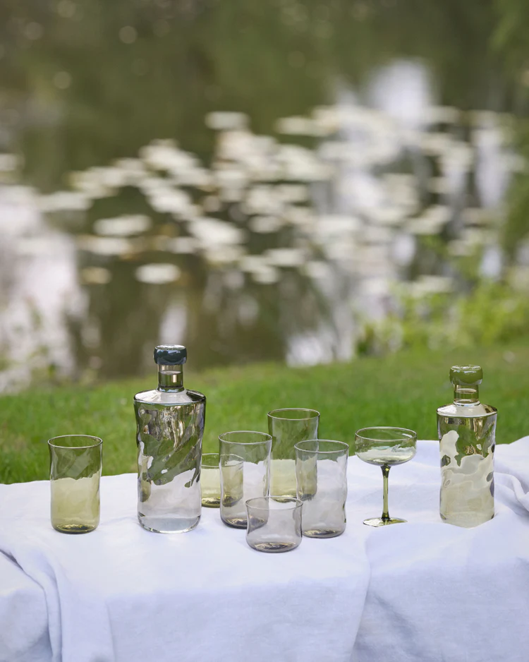 Waterglas Paveau Swirl Tumbler Moss Mosgroen