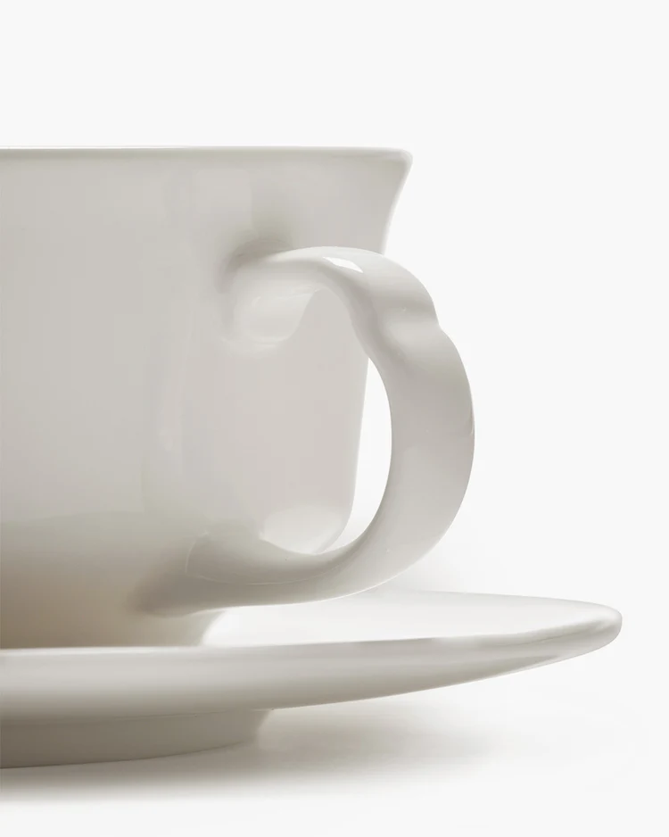 Koffiekop Silhouette L11,3 B9,4 H5 cm Wit