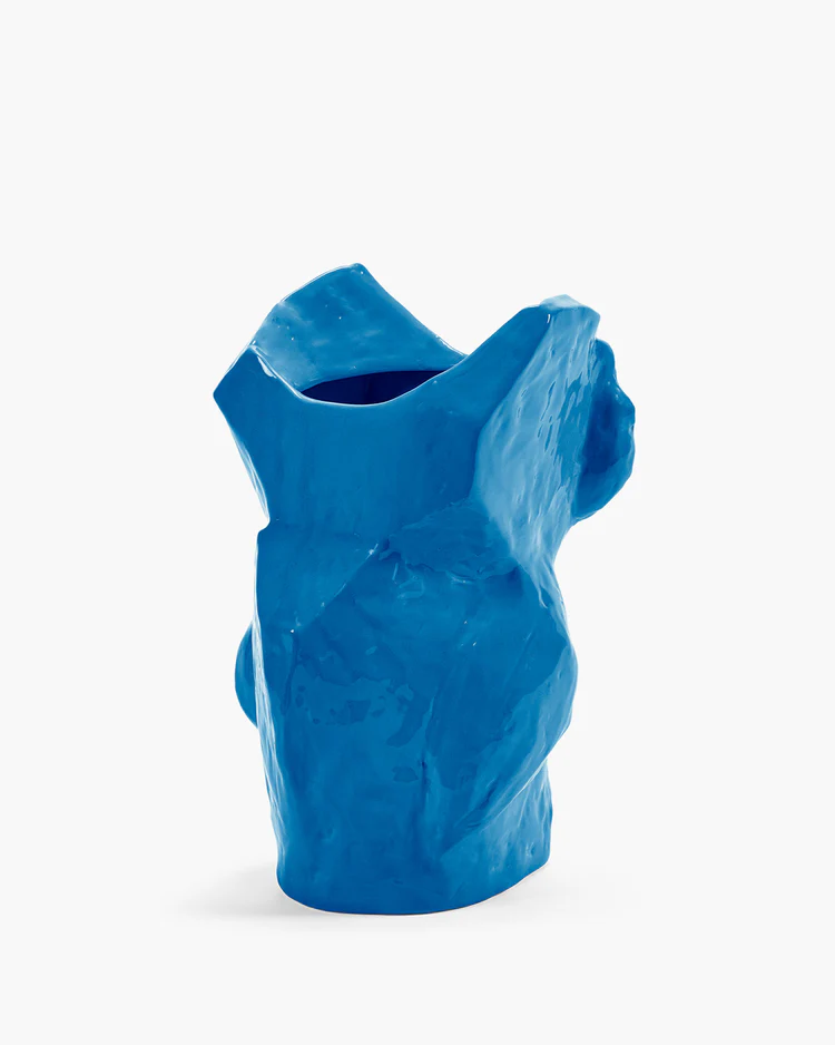 Vaas After Midnight L L19,5 B19,5 H30 cm Blauw