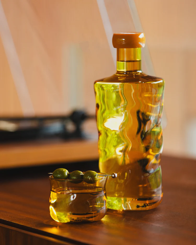 Waterglas Paveau Swirl Tumbler Dune Okergeel