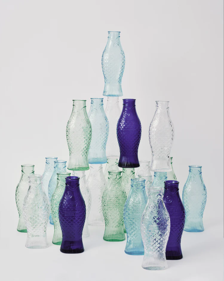 Karaf Serax Vis Licht Blauw