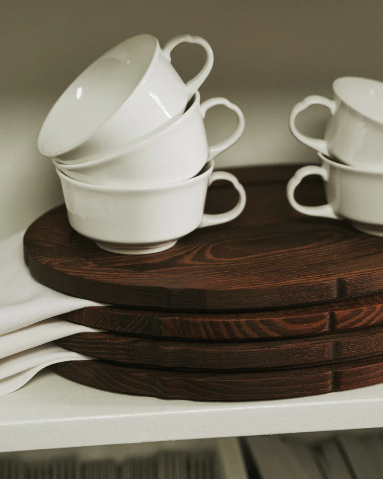 Dienblad Silhouette Ovaal L30 B21 H1,5 cm Hout