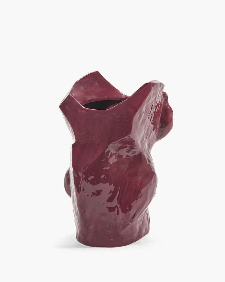 Vaas After Midnight L L19,5 B19,5 H30 cm Aubergine