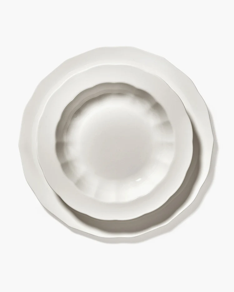 Bord Silhouette Hoog S D21,5 H3,6 cm Wit