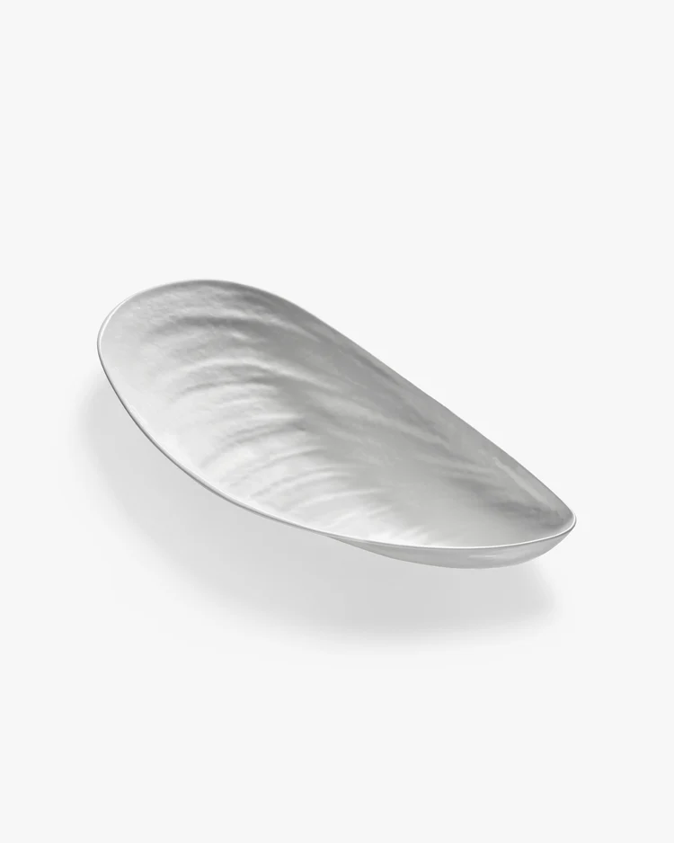Schaal Marcel L L46 B21,5 H8 cm Wit