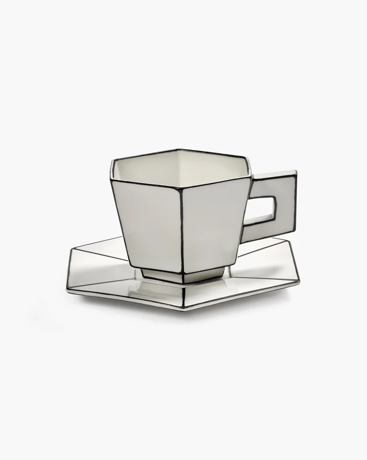 Koffiekop en Schotel Serax Carte Blance Cappuccino Set 2