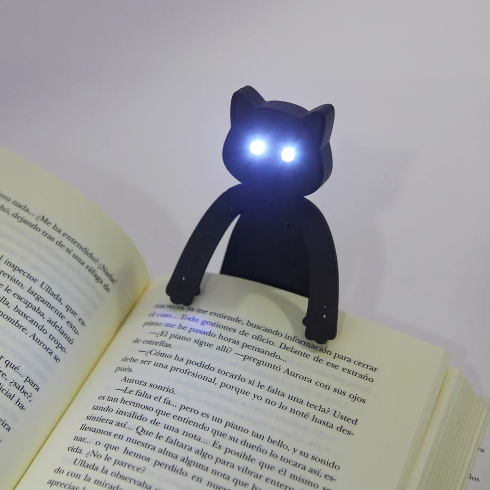 Lampje Book Light Meow Cat Black