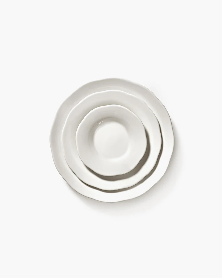 Bord Silhouette Hoog Side S D10,5 H3 cm Wit