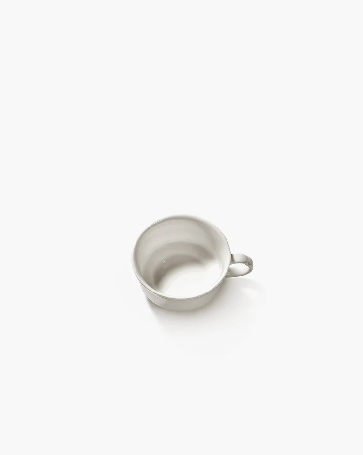 Espressokopje Silhouette L8,8 B7,4 H3,9 cm Wit