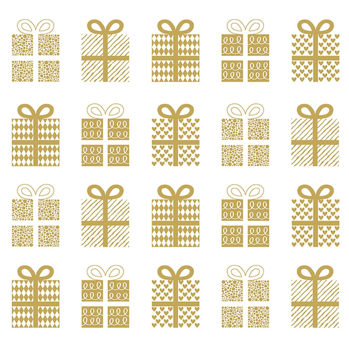 Serviet Papier PPD Klein Kerst / Nieuwjaar Verschillende Prints