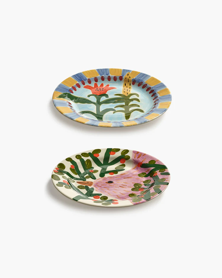 Borden Santiago De Borja 01 Jane in January D25,8 H2,9 cm set 2 Mix