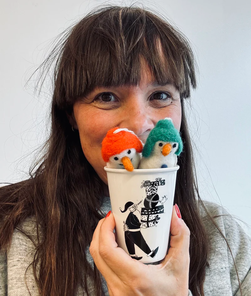 Beker Helen B Kerstman met Cadeau's