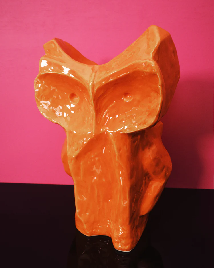 Vaas After Midnight L L19,5 B19,5 H30 cm Oranje