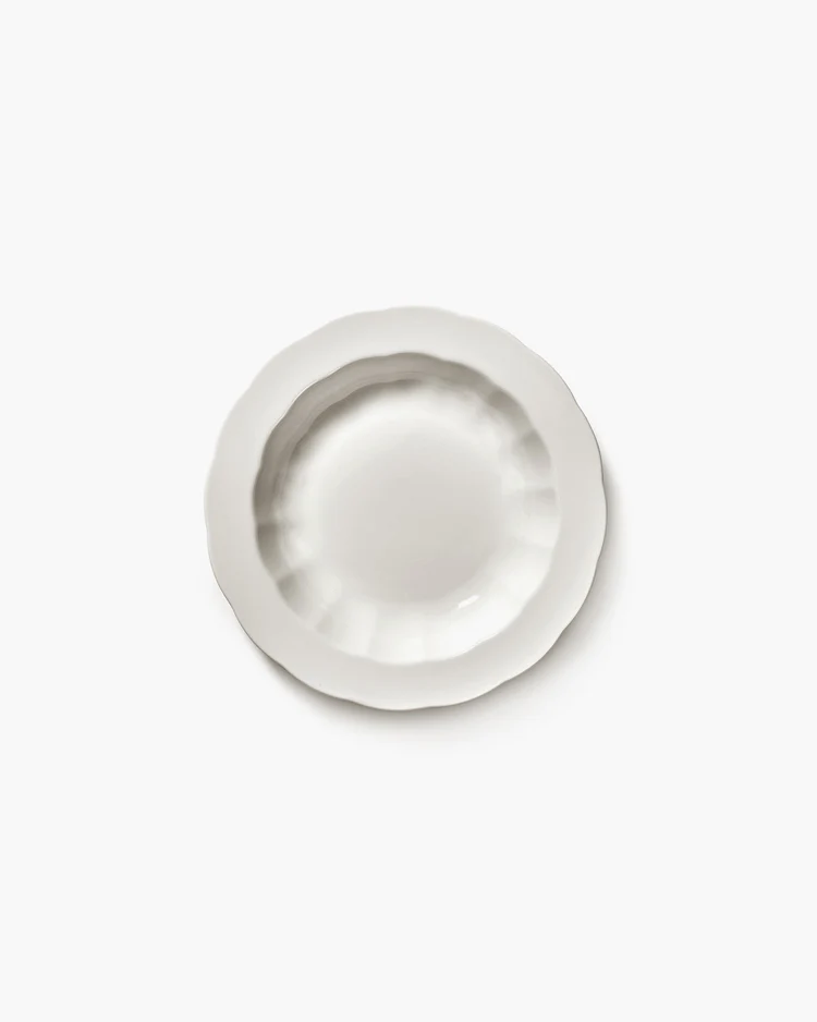 Bord Silhouette Hoog S D21,5 H3,6 cm Wit
