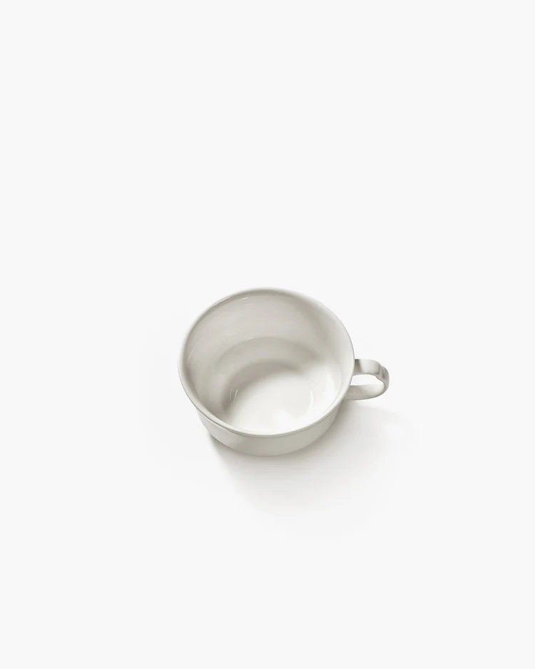 Koffiekop Silhouette L11,3 B9,4 H5 cm Wit