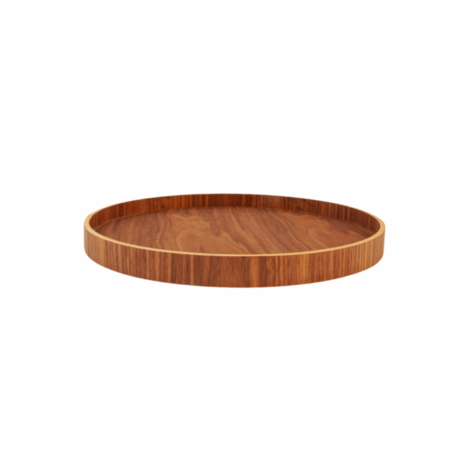 Plateau Serve Round S D35 cm Walnut