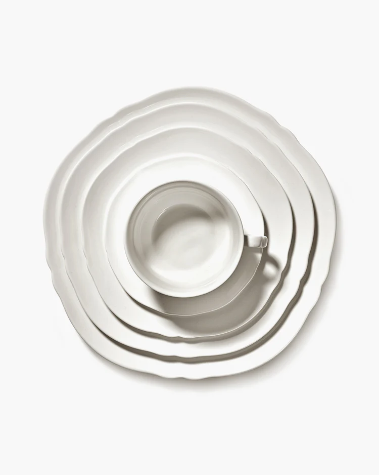 Koffiekop Silhouette L11,3 B9,4 H5 cm Wit