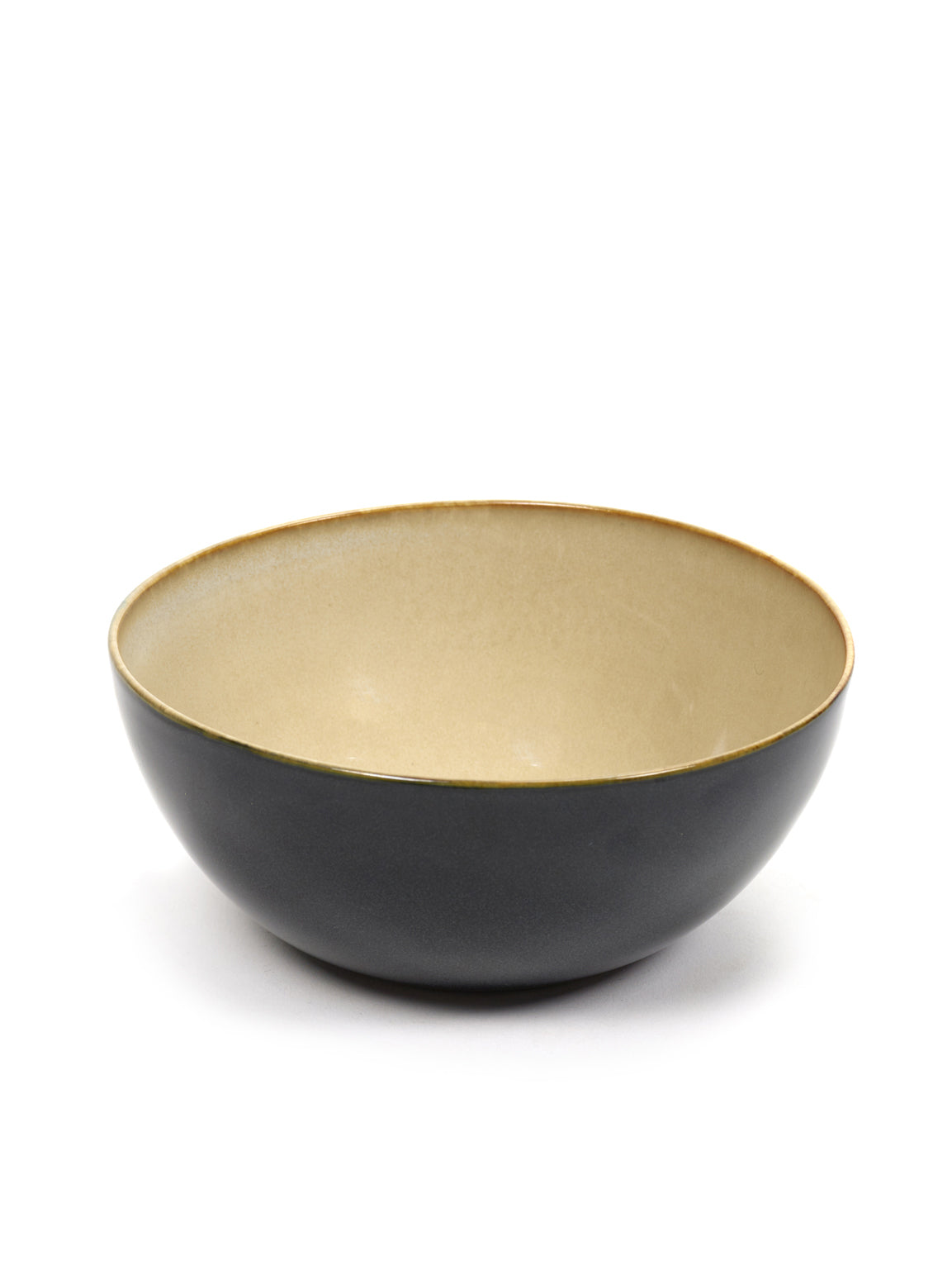 BOWL L D15 H6 MISTY GREY/ DARK BLUE