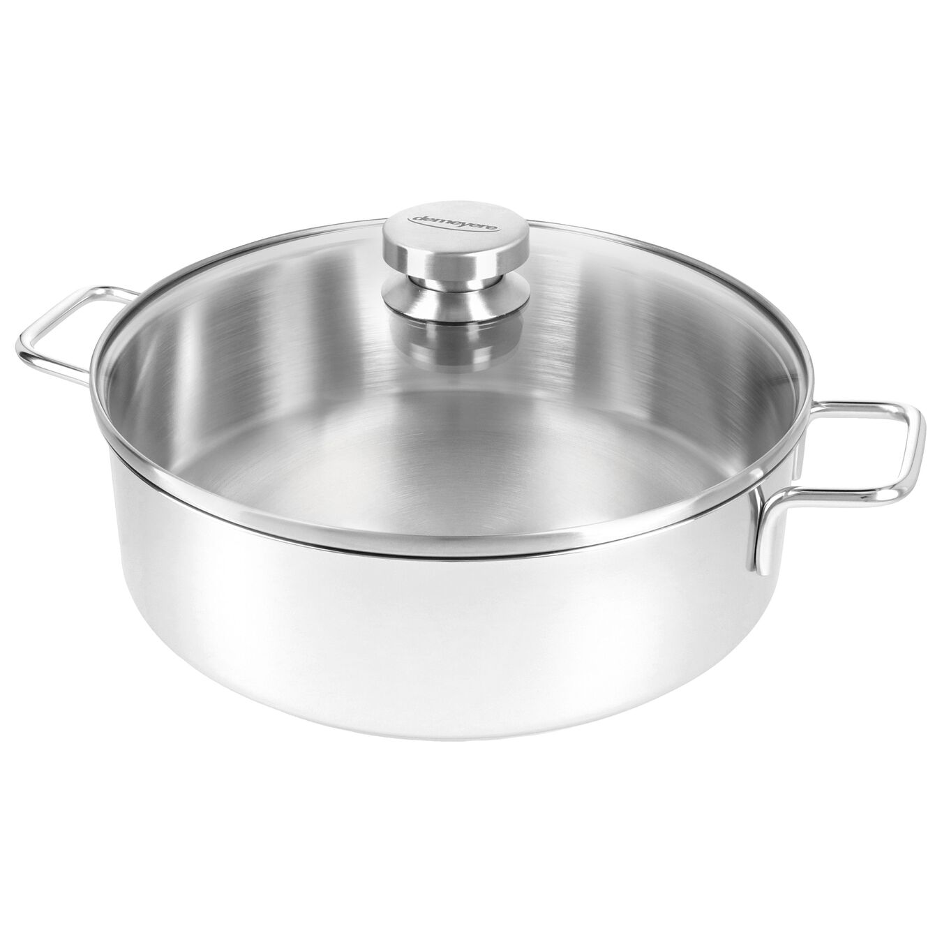 Lage Kookpot Demeyere Apollo 24 cm + Glazen Deksel