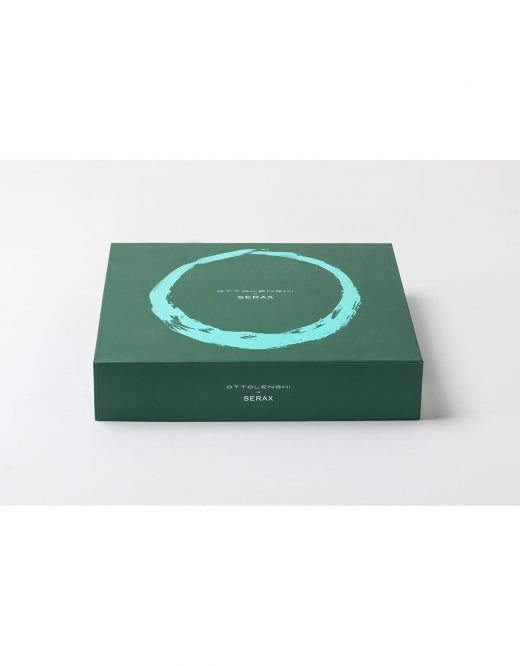 <transcy>Serving Dish Feast S L35 X W35 H4 Cm White Swirl-Stripes Blue</transcy>