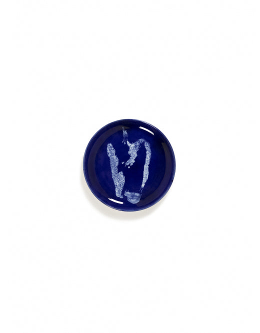 <transcy>Plate Feast S L19 X W19 X H2 Cm Lapis Lazuli Paprika White</transcy>