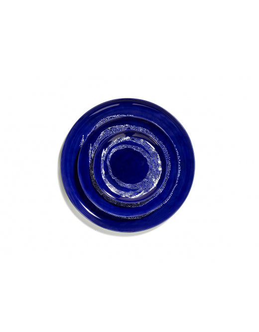 Bord Feast S D19 X H2 Cm Lapis Lazuli Swirl-Dots Wit