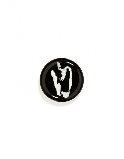 <transcy>Plate Feast S L19 X W19 X H2 Cm Black Paprika White</transcy>