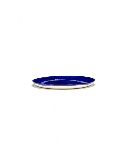 Bord Feast L D26,5 X H2 Cm Lapis Lazuli Swirl-Stripes Wit