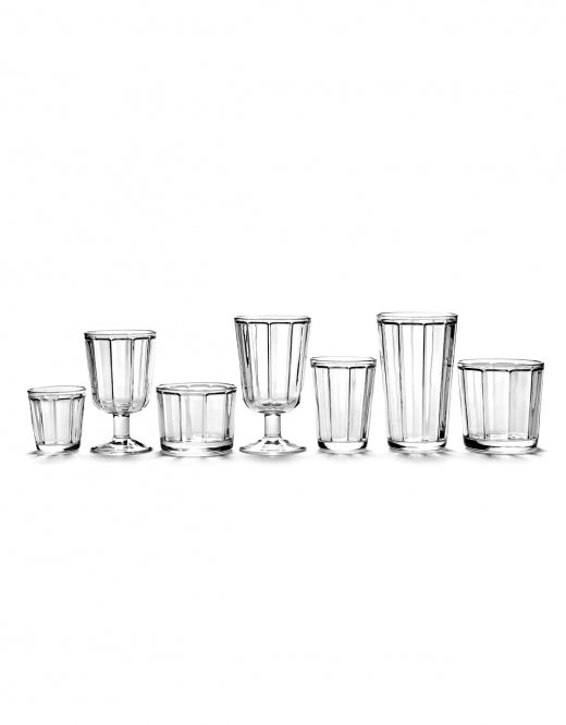 GLAS SURFACE RODE WIJN D8 H13,8 Set 4