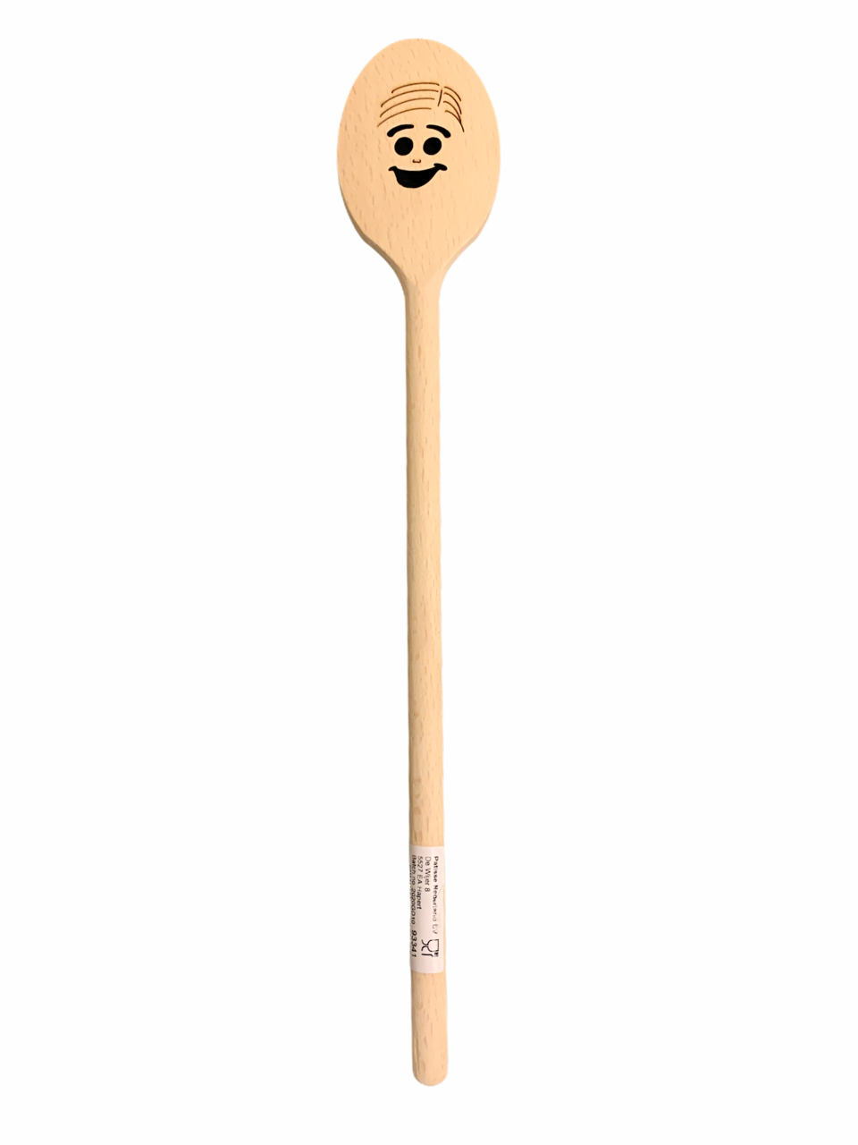 Lepel Hout Ovaal 30cm Smiley