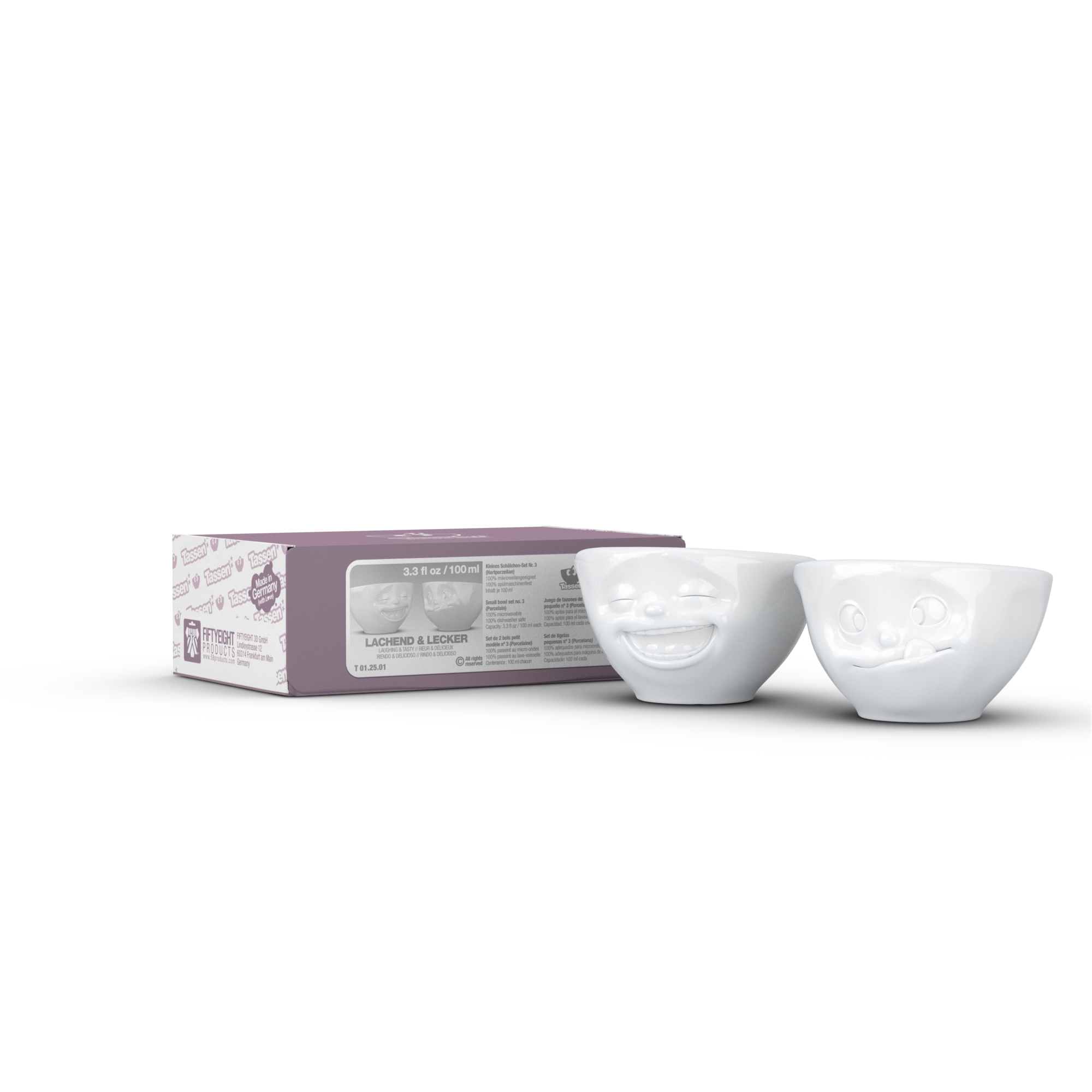 <transcy>Bowl Bowls Laughing & Tasty 100 ml set 2</transcy>