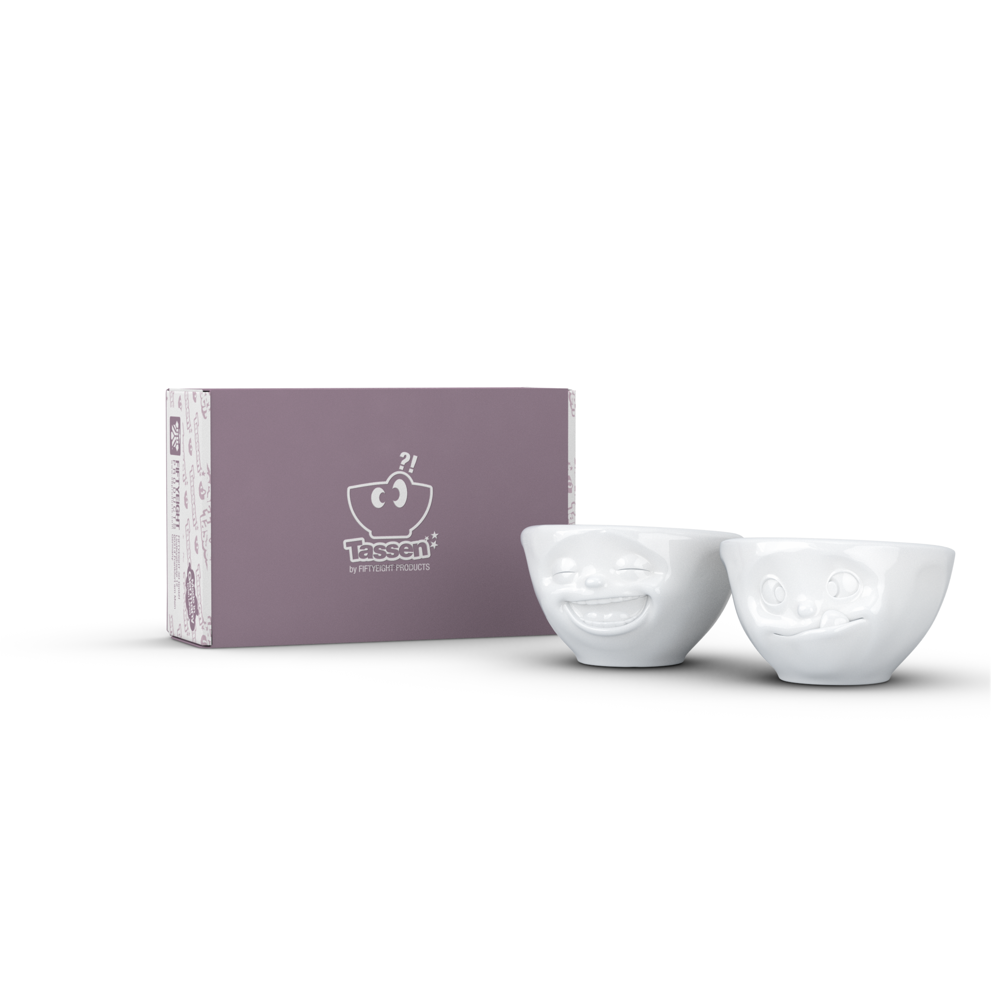 <transcy>Bowl Bowls Laughing & Tasty 100 ml set 2</transcy>