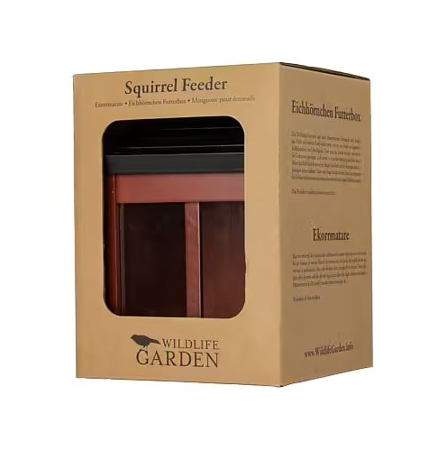 Huisje Eekhoorn Squirrel Feeder Red