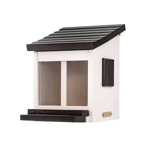 Huisje Eekhoorn Squirrel Feeder White