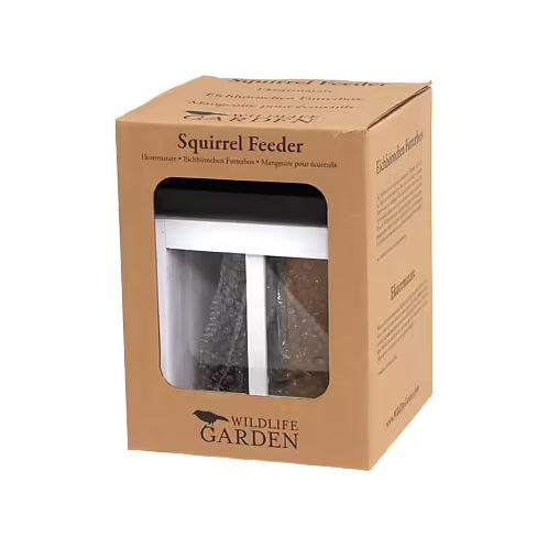 Huisje Eekhoorn Squirrel Feeder White