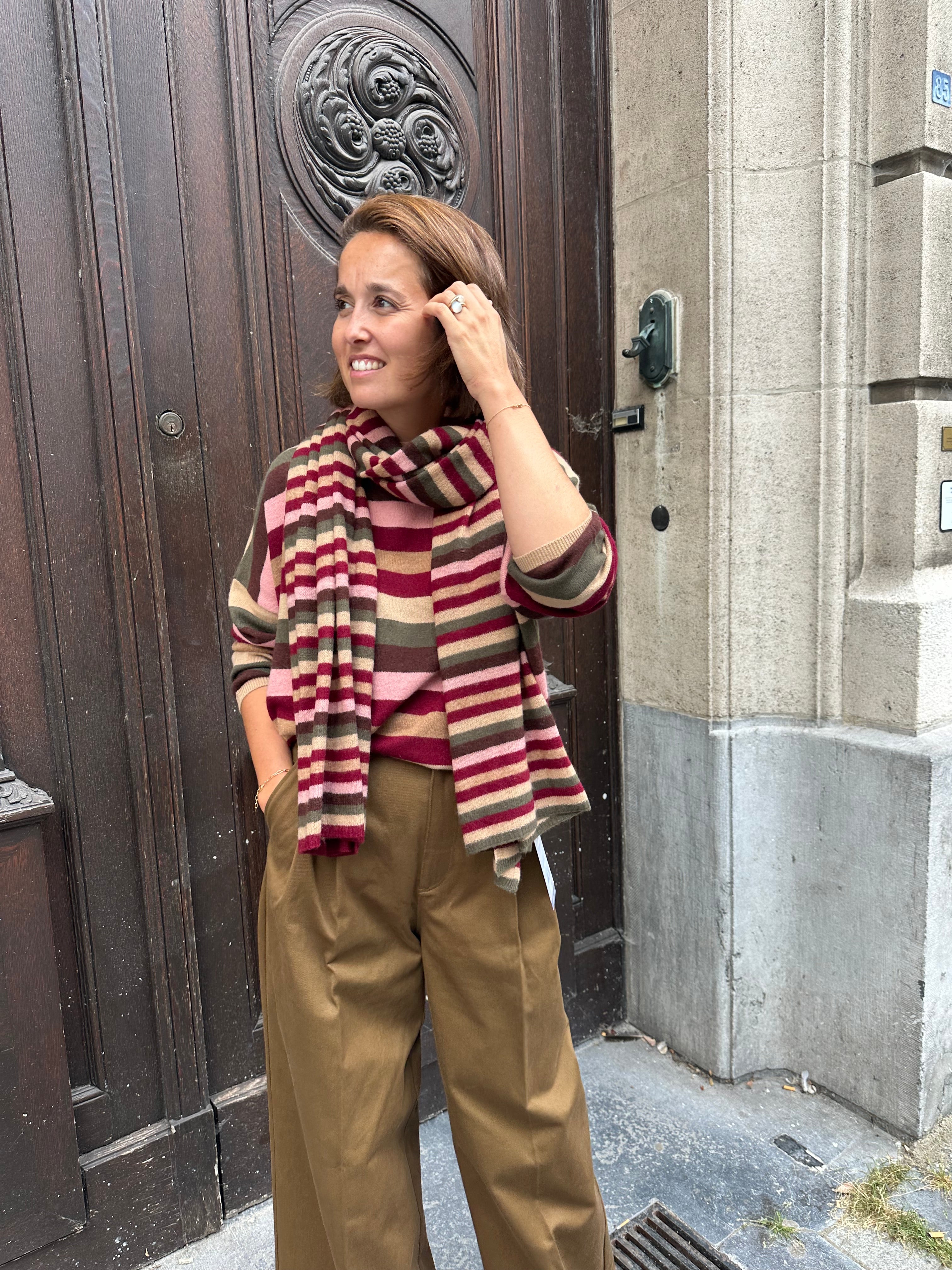 Sjaal Brodie Stripe Up Travel Wrap