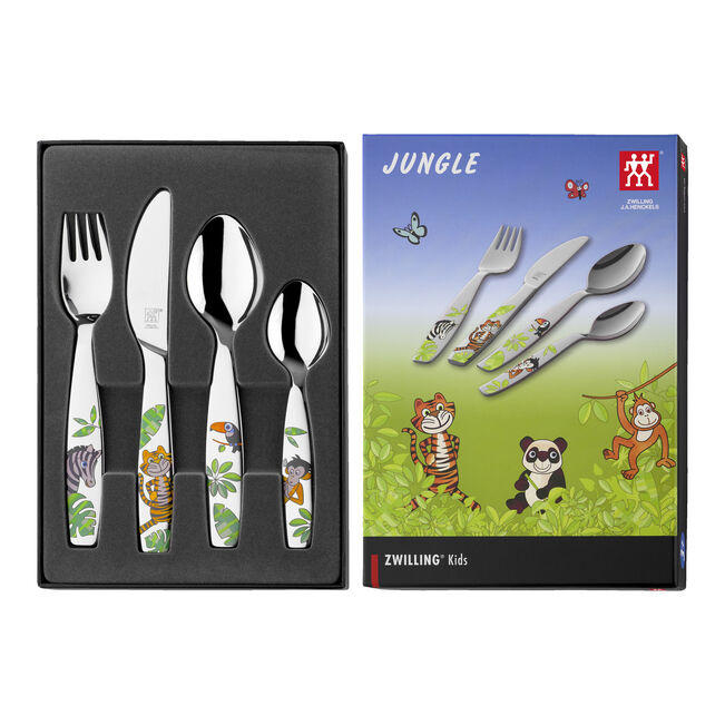 Bestek Jungle 4-delig kinderbestek