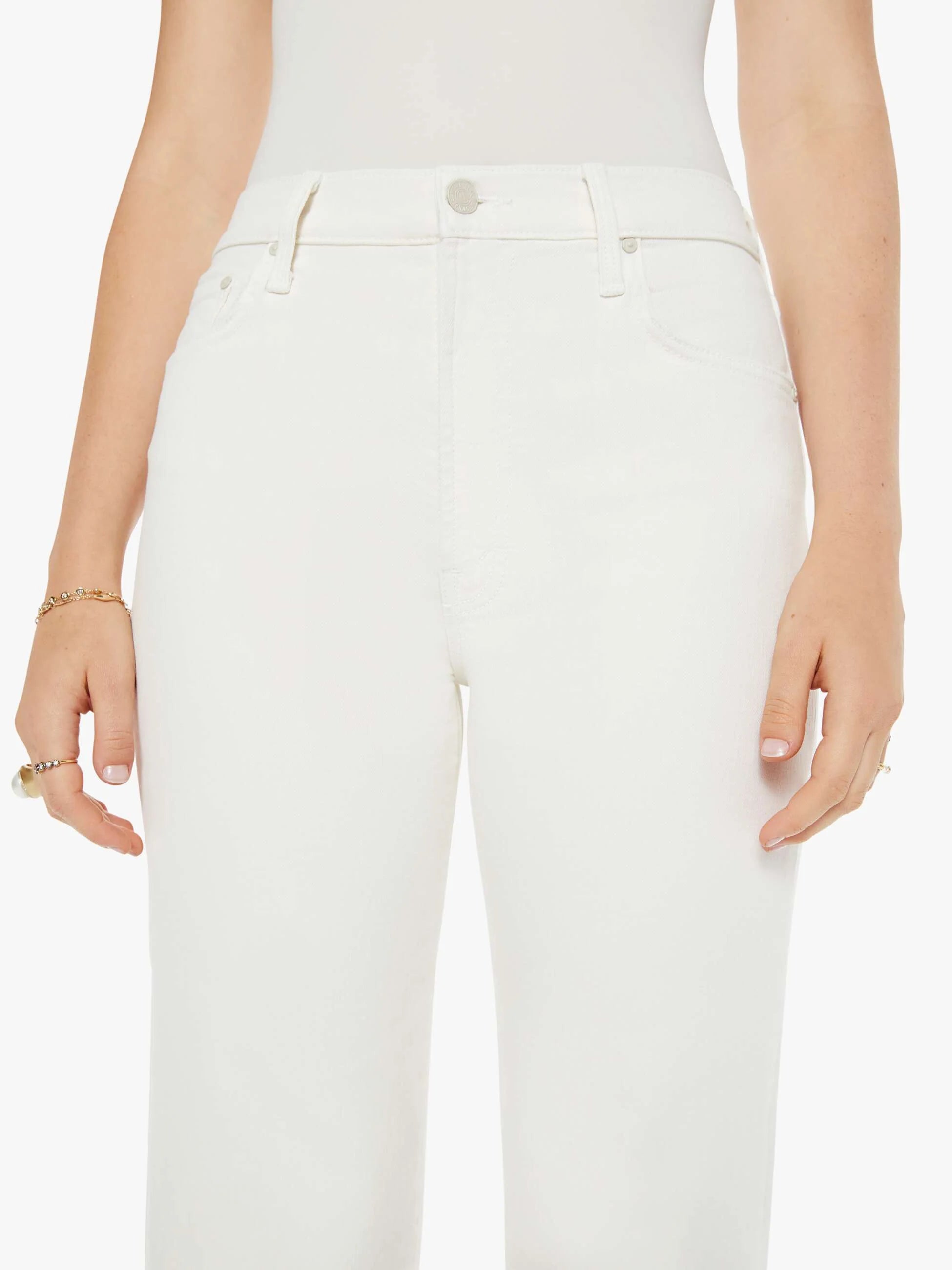 Jeans Mother The Rambler Zip Ankle