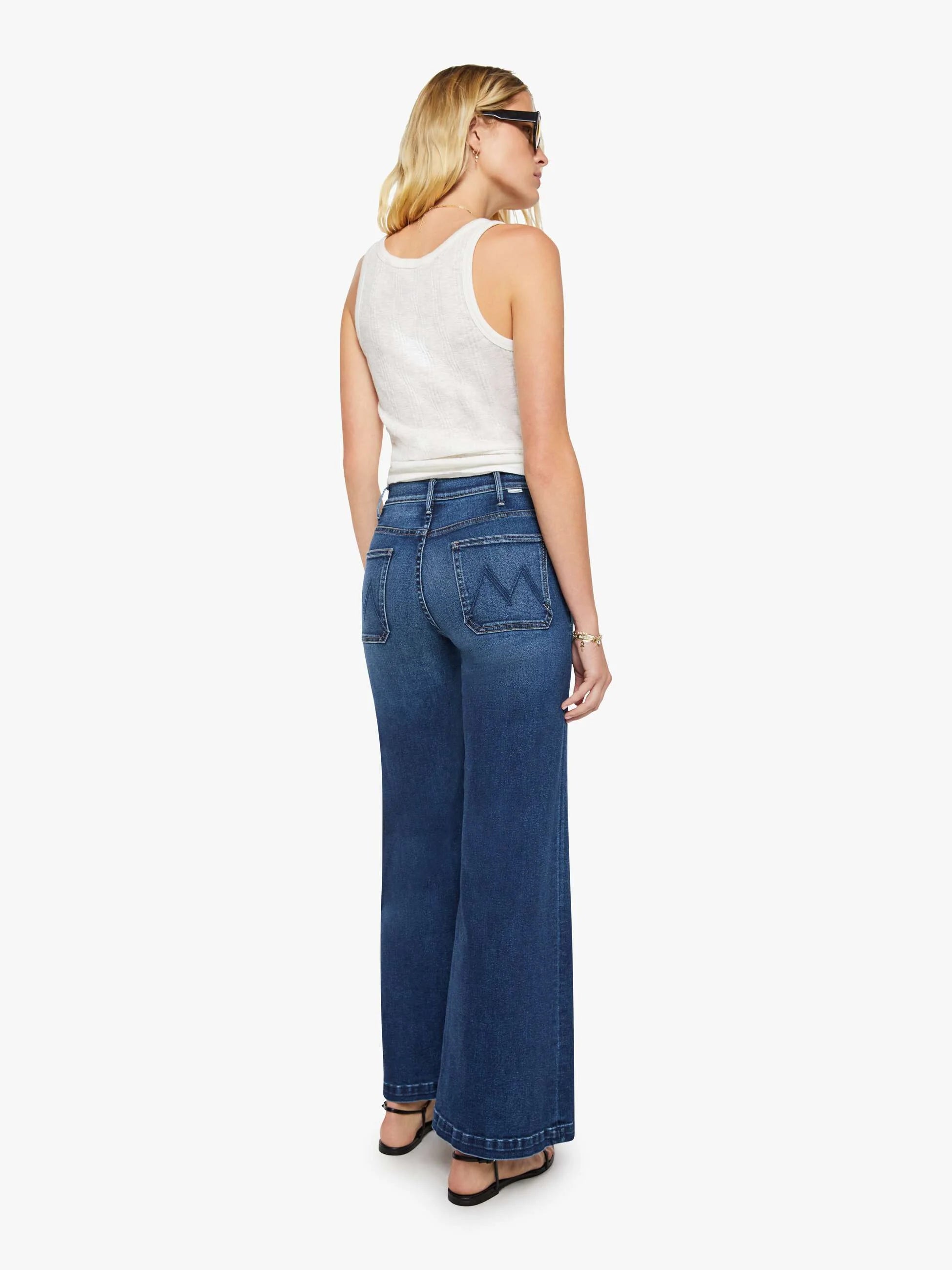 Jeans Mother The Hustler Roller Patch Pocket Sneak