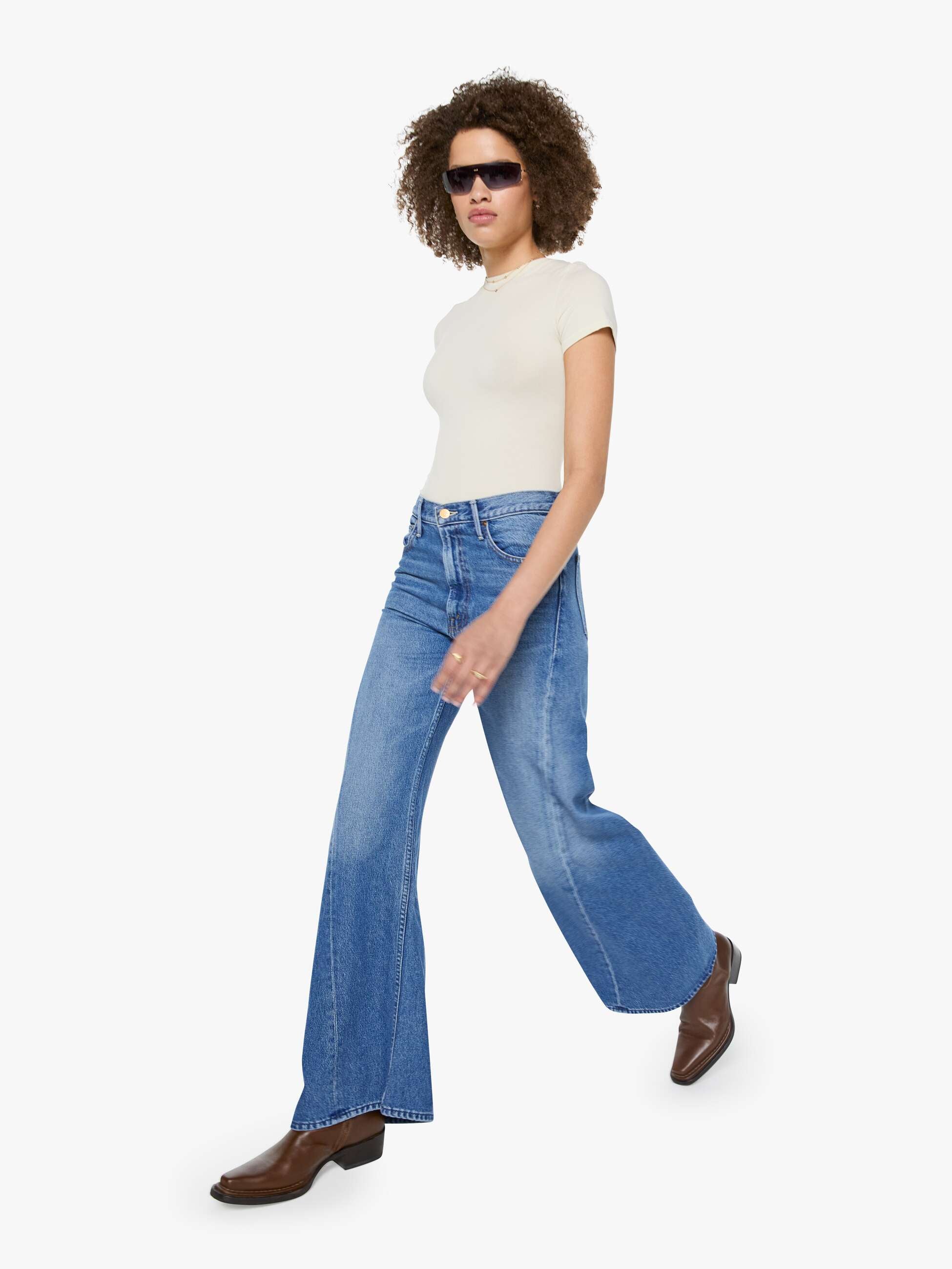 Jeans Mother The Lemon Twist Sneak