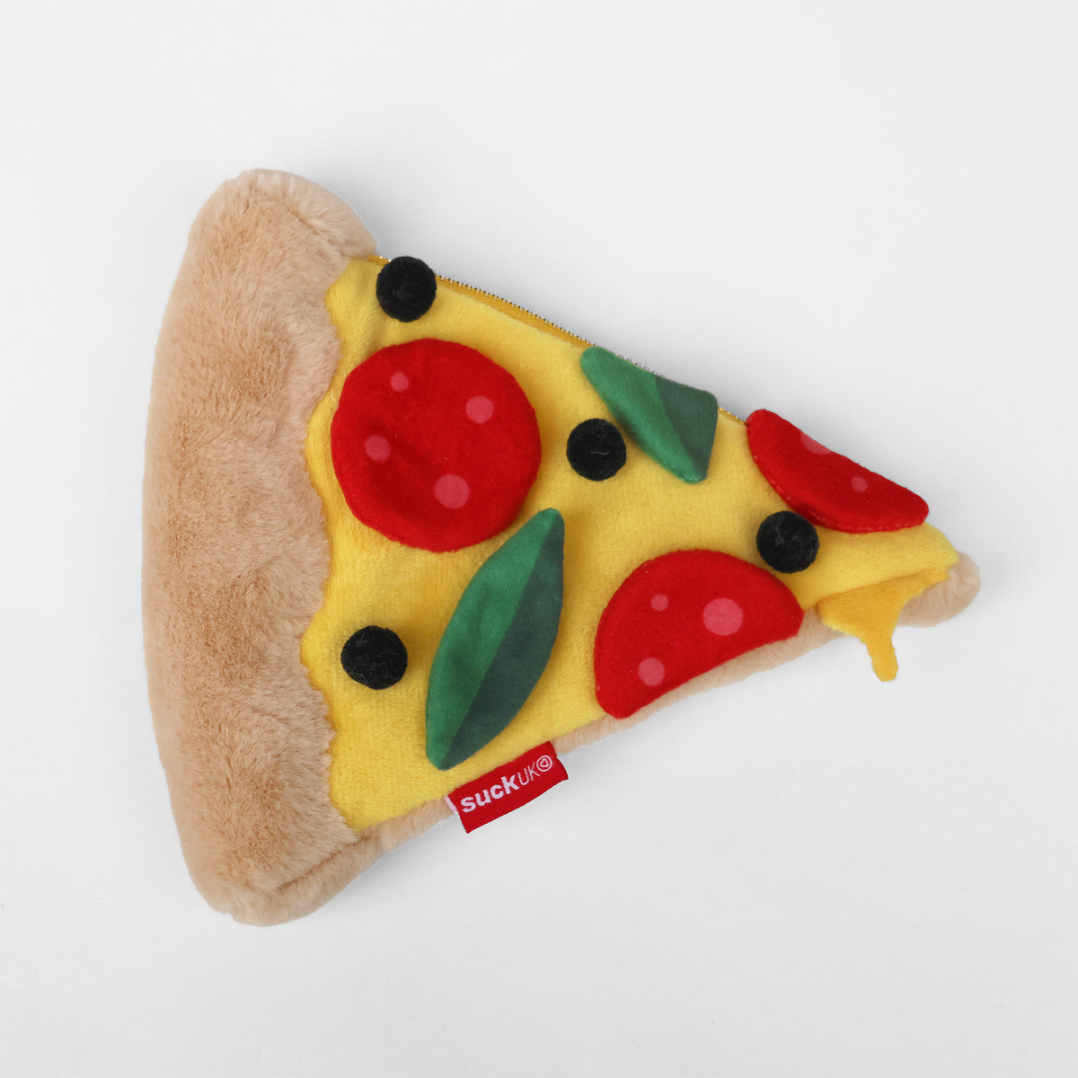 Pochette Plush Zip Pouch Pizza