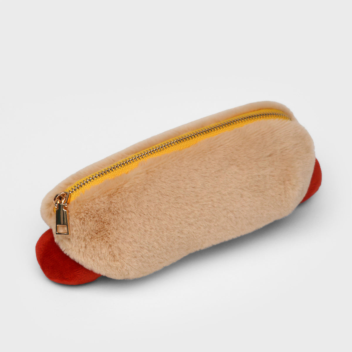 Pochette Plush Zip Pouch Hot-Dog