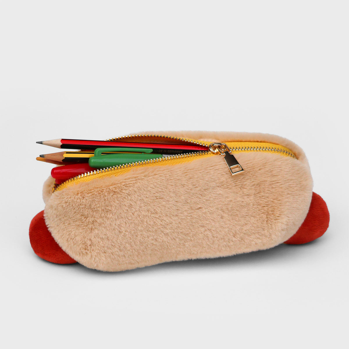 Pochette Plush Zip Pouch Hot-Dog
