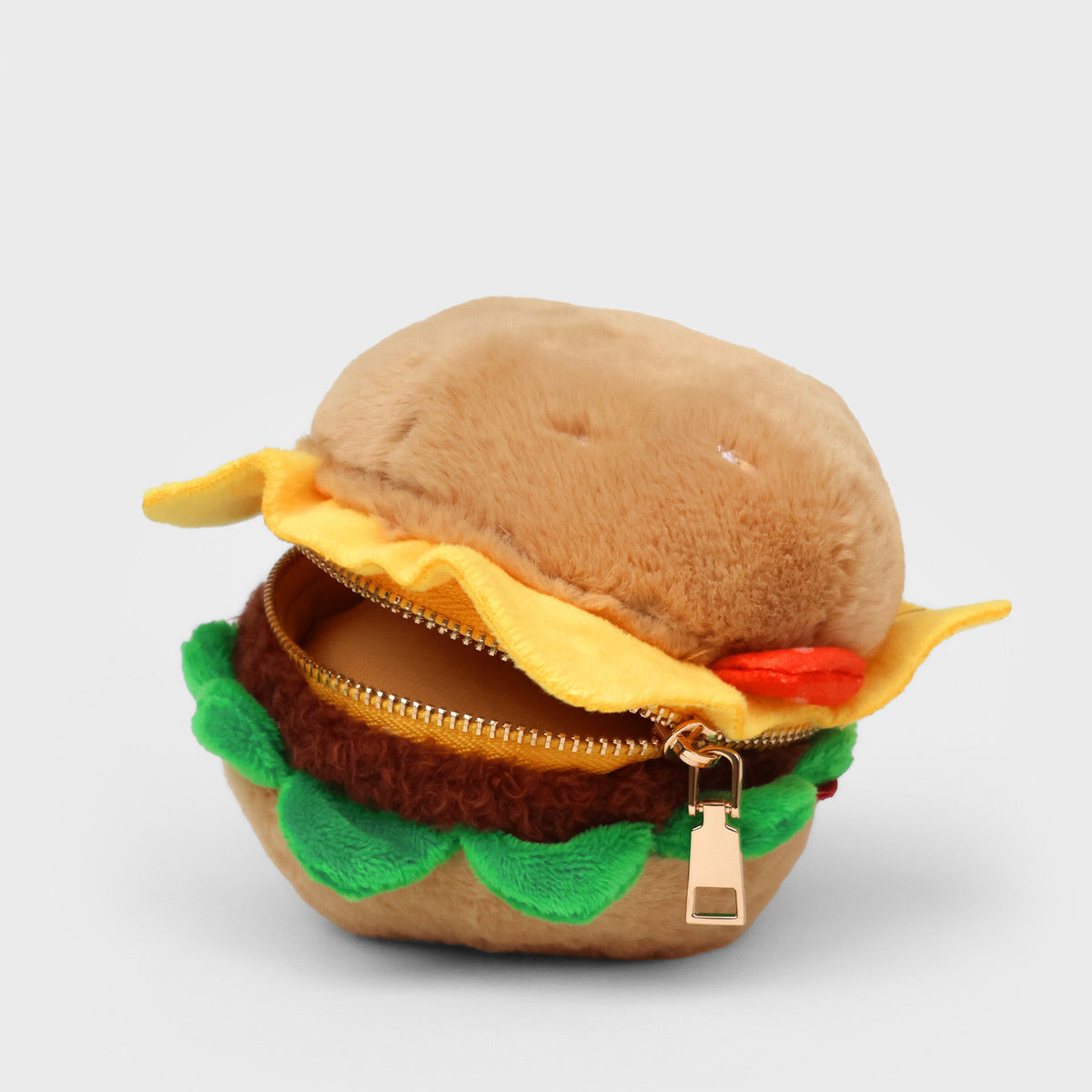 Pochette Plush Zip Pouch Hamburger