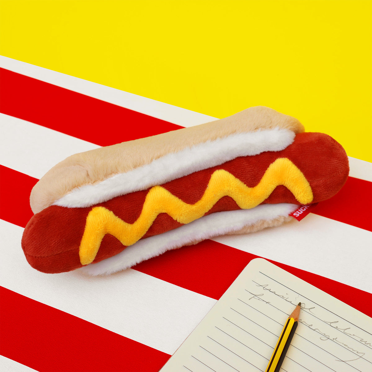 Pochette Plush Zip Pouch Hot-Dog