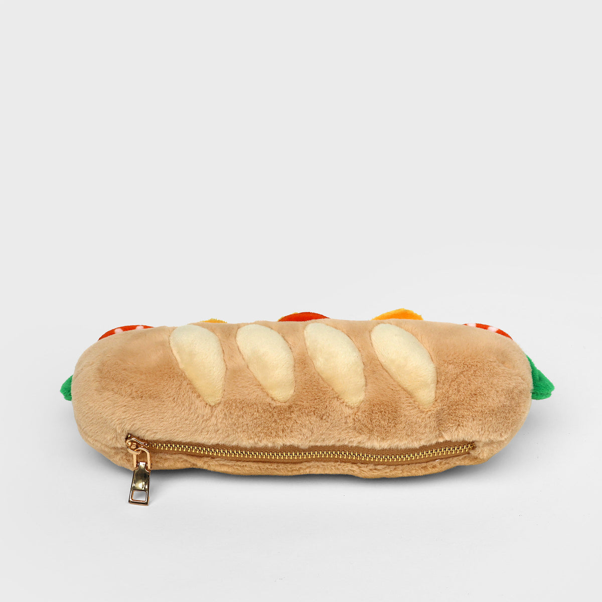Pochette Plush Zip Pouch Baguette