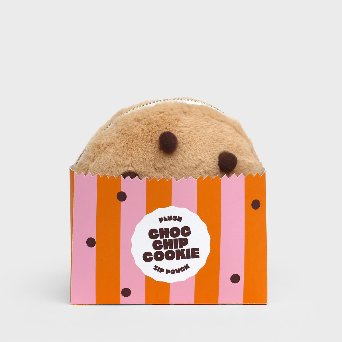 Pochette Plush Zip Pouch Cookie