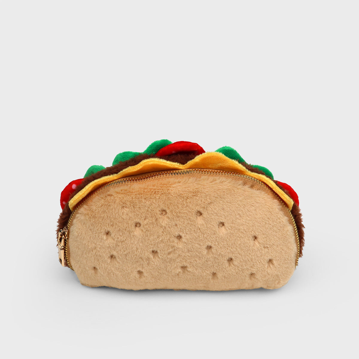 Pochette Plush Zip Pouch Taco