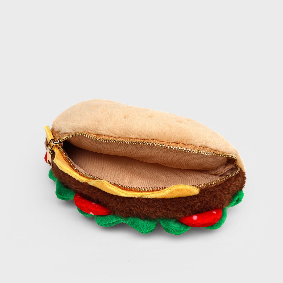 Pochette Plush Zip Pouch Taco